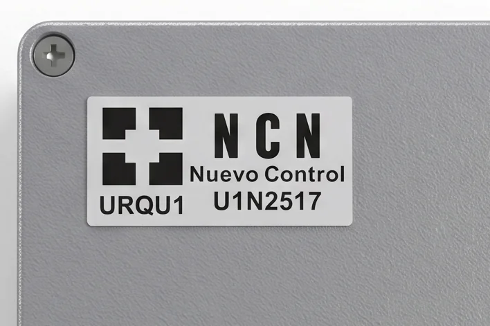 Placa de identificación y número de serie del URQU1
